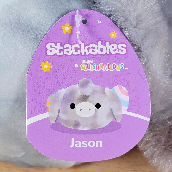 Squishmallow Jason the Donkey 11" UltraSoft Stackable Farm Pal Toy Plush NWT - Picture 7 of 8